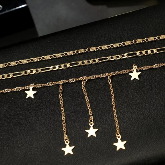 *Rivers* Stars and Chain Layered necklace - Picture 5 of 6